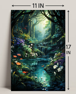 Enchanted Forest Oasis Poster