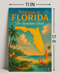 Welcome to Florida The Sunshine State Poster PosterGoat