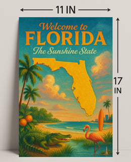 Welcome to Florida The Sunshine State Poster PosterGoat