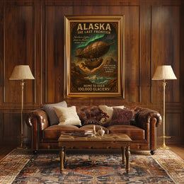 Alaska Vintage Scenic Poster Wall Art Print Last Frontier