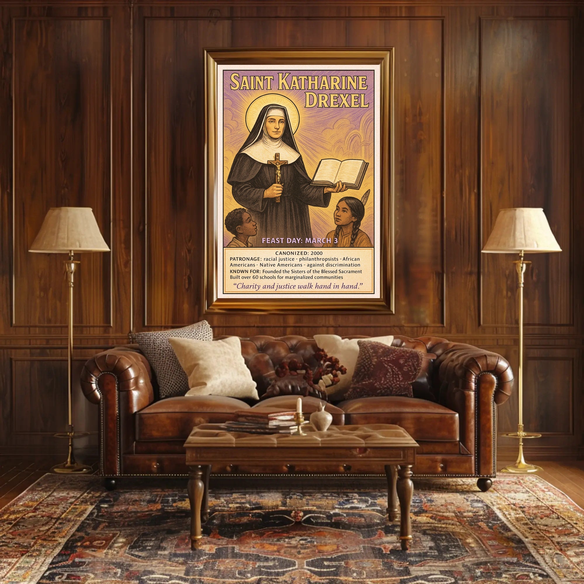 Saint Katharine Drexel Poster PosterGoat