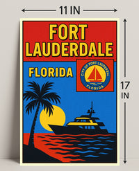 Fort Lauderdale, Florida Poster PosterGoat