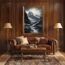 Majestic Snow-Capped Peaks National Park Poster