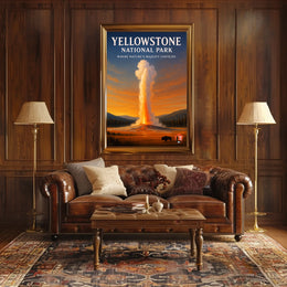 Yellowstone National Park Where Nature's Majesty Unfolds Poster
