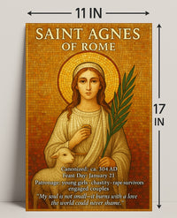 Saint Agnes of Rome Poster PosterGoat