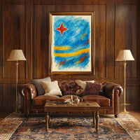 Abstract National Flag Abstract Poster