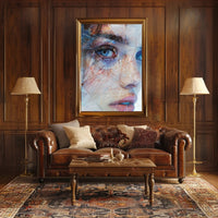 Mystical Medieval Cloaked Figure Fantasy Art Poster PosterGoat