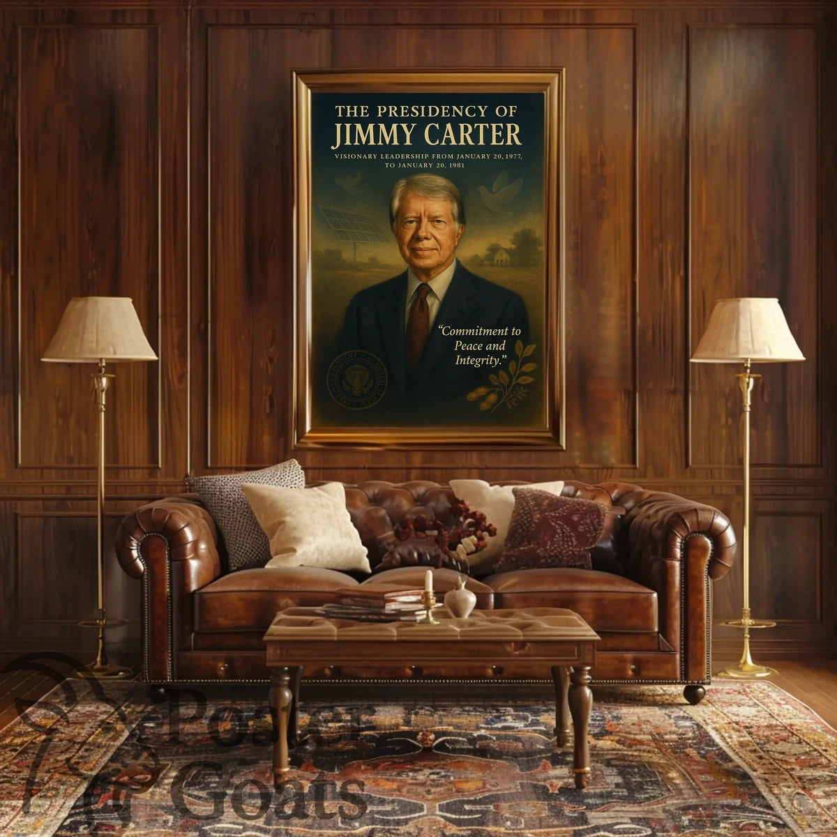 Jimmy Carter Era Vintage Historical or Presidential Poster