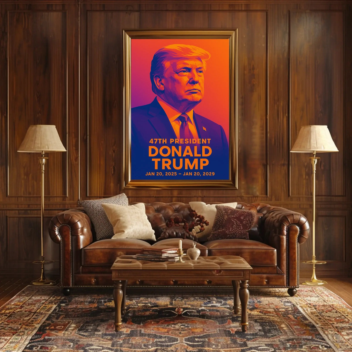 Trump Visionary Collector Vibrant Hues Pop Art Poster
