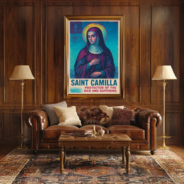 Saint Camilla Protector of the Sick and Suffering Poster