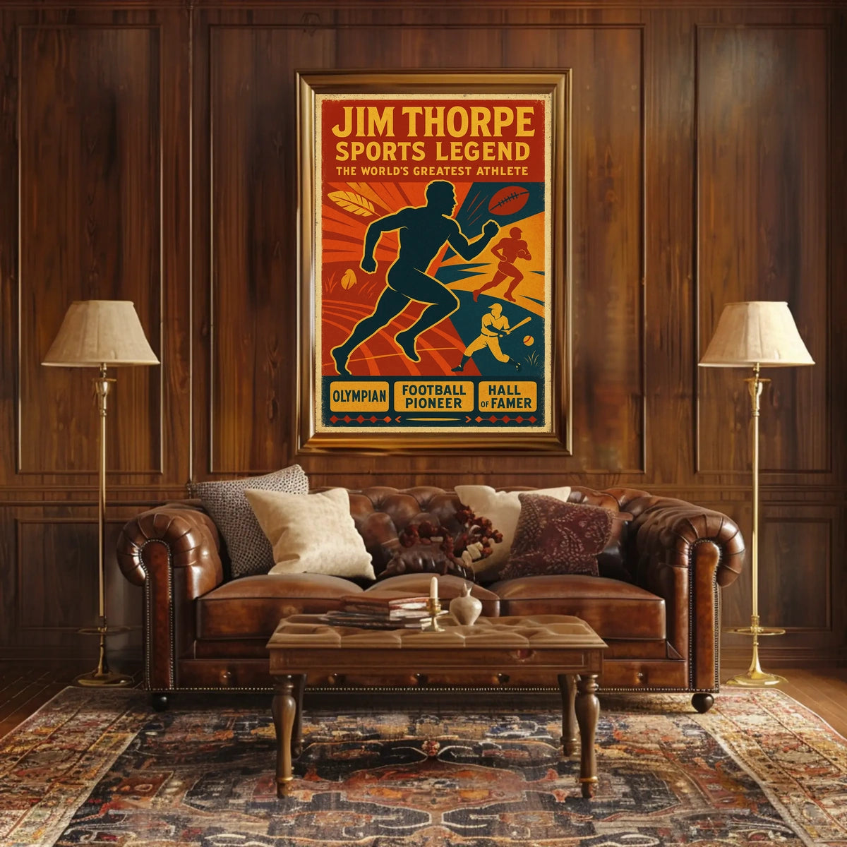 Jim Thorpe Sports Legend Poster