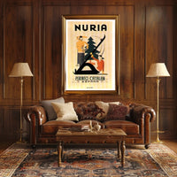 Núria Pyrenees Catalan Travel Poster