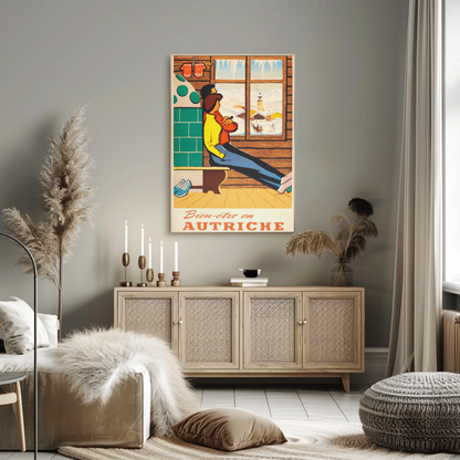 Bien-être en Autriche Vintage Poster