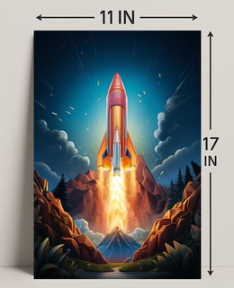 Rocket Launch Adventure Poster