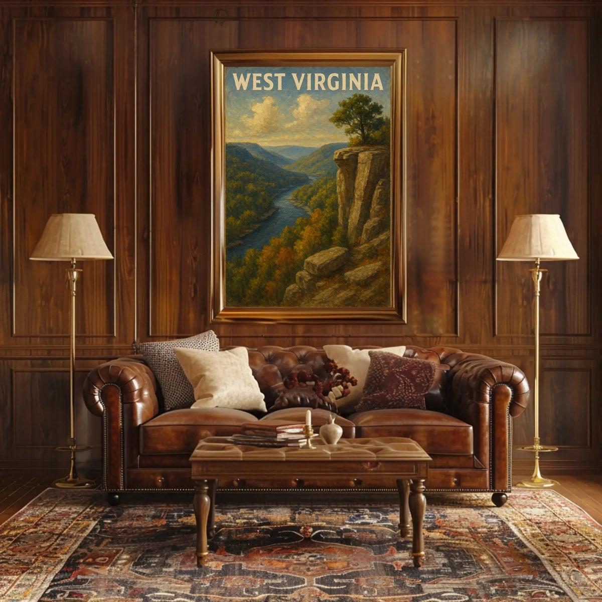 West Virginia Scenic Landscape Poster