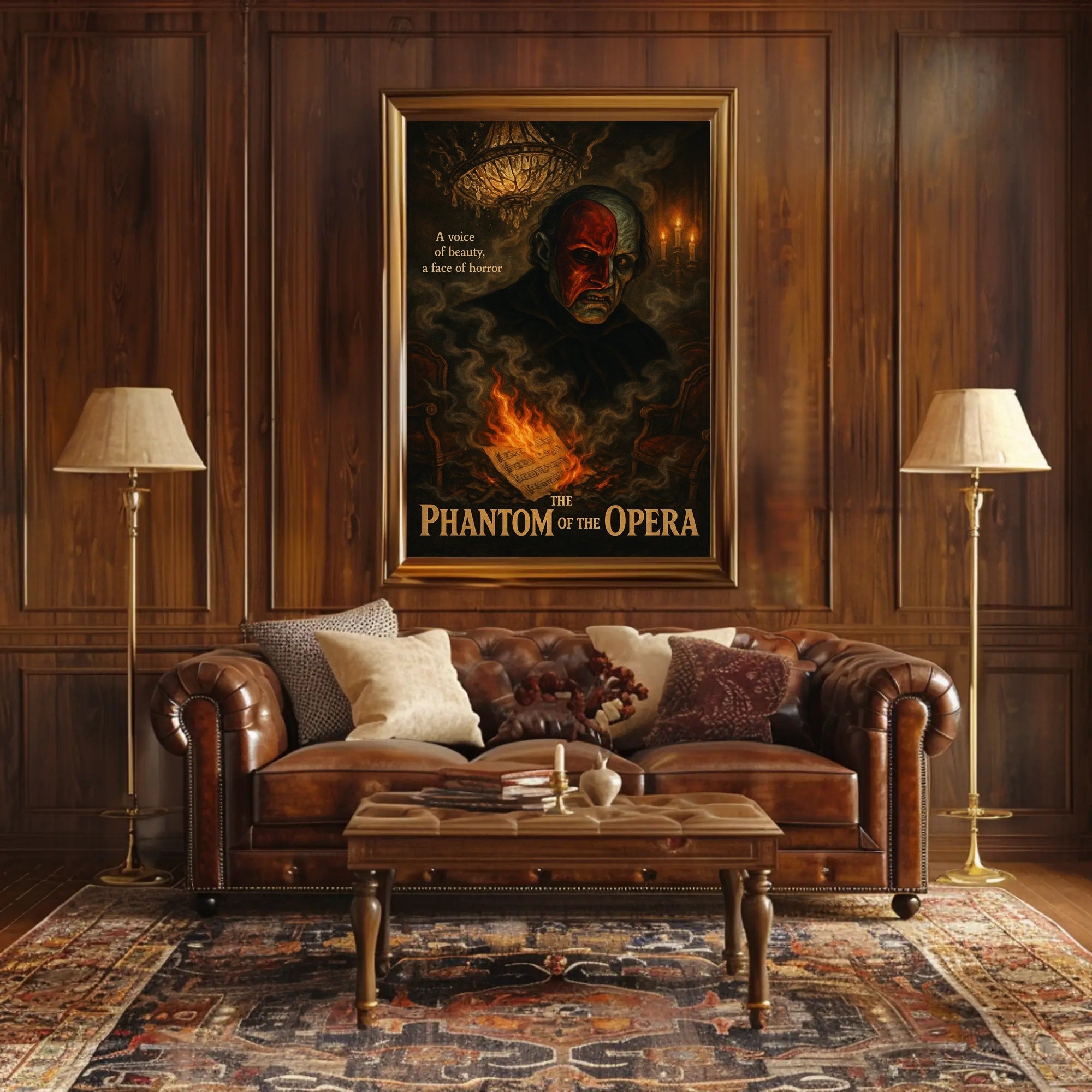 Phantom of the Opera Gothic Mystery Art Poster