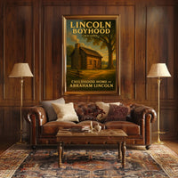 Abraham Lincoln Boyhood Home Poster