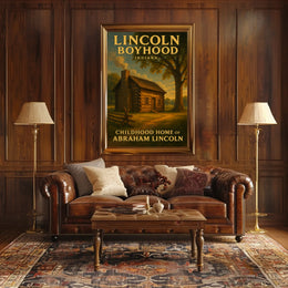 Abraham Lincoln Boyhood Home Poster