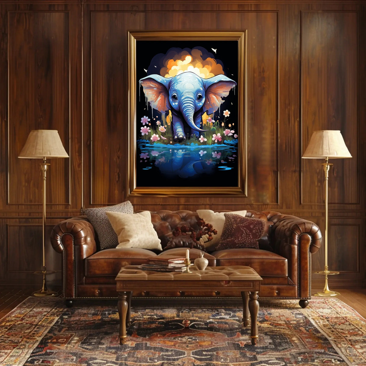 Elephant Dreams A Whimsical Fantasy Landscape