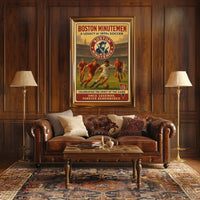 Boston Minutemen A Legacy of 1970s Soccer Poster