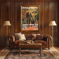 Darwin Evolution Vintage Educational or Infographic Poster