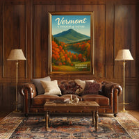Vermont Nature Tapestry Poster Wall Art Print