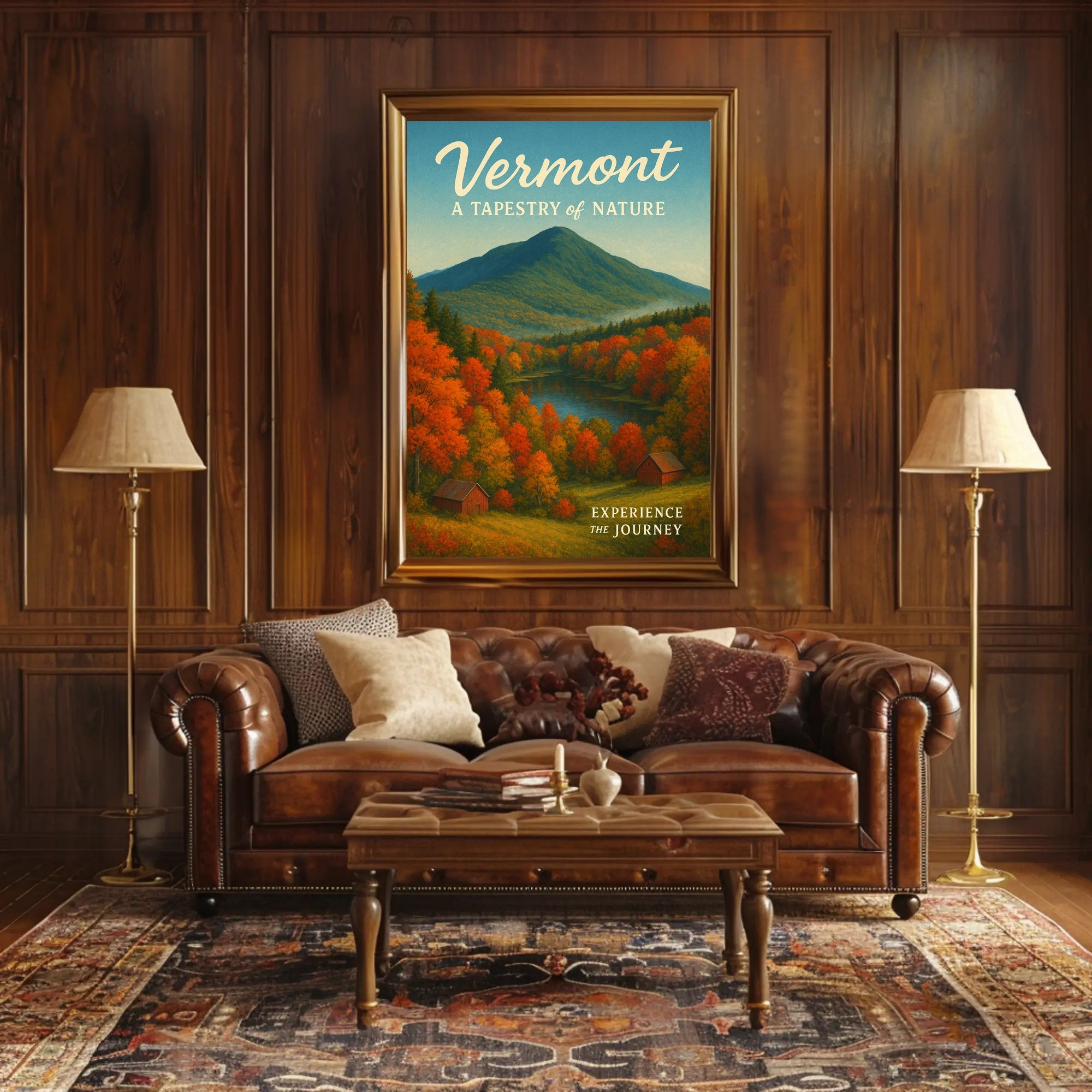 Vermont Nature Tapestry Poster Wall Art Print