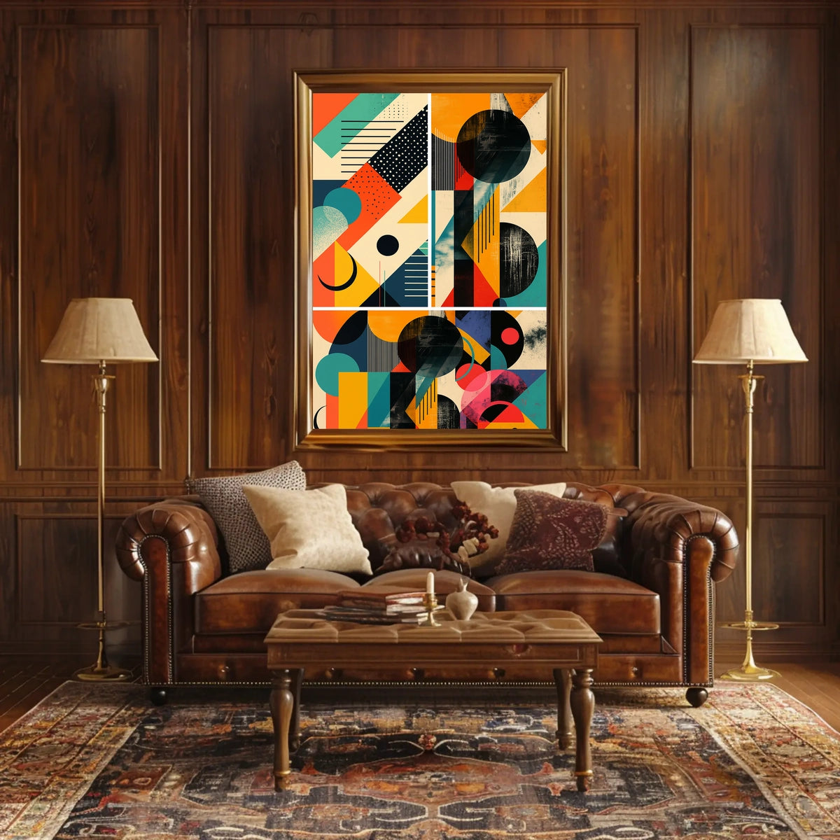 Geometric Abstraction Abstract Poster