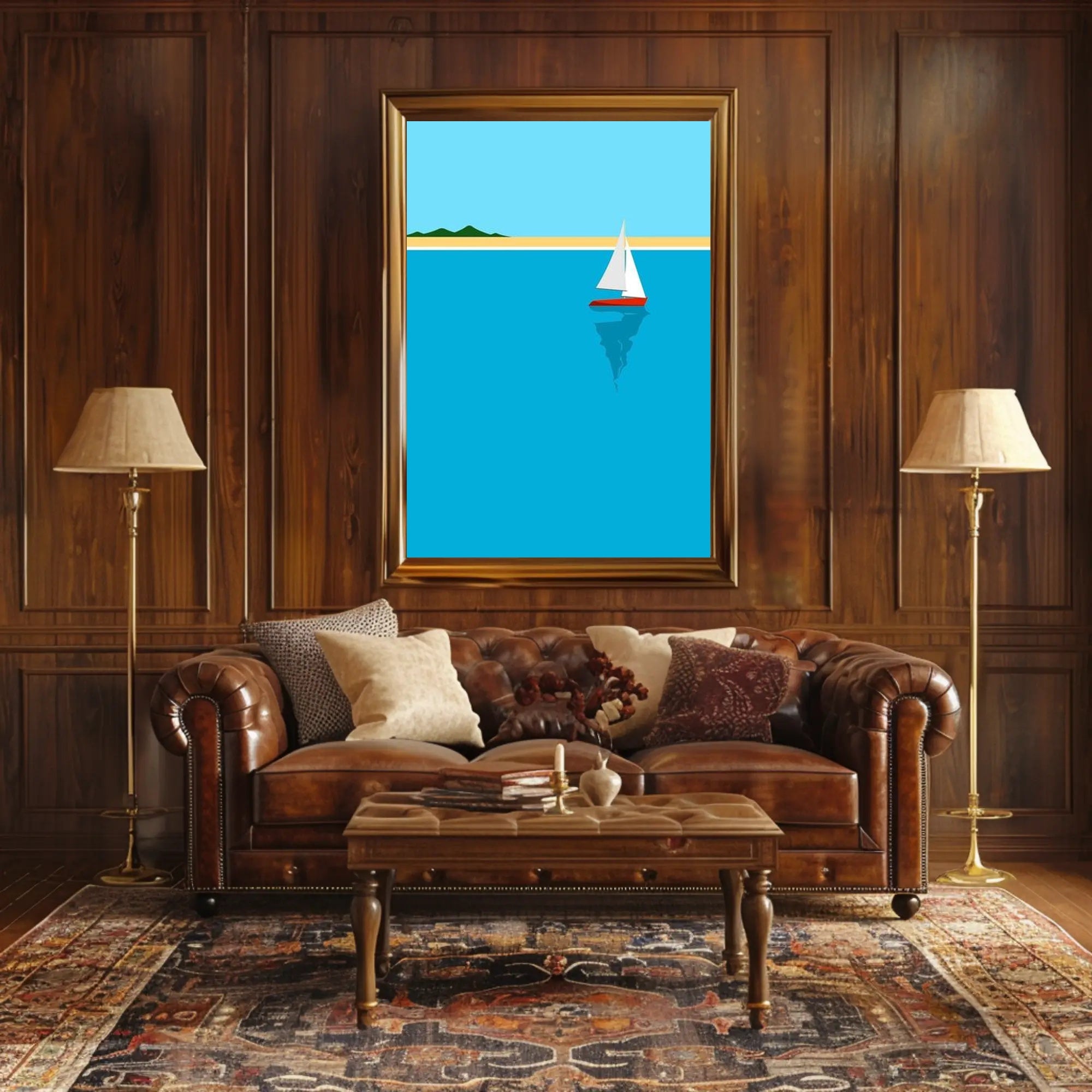 Tranquil Sail Poster PosterGoat
