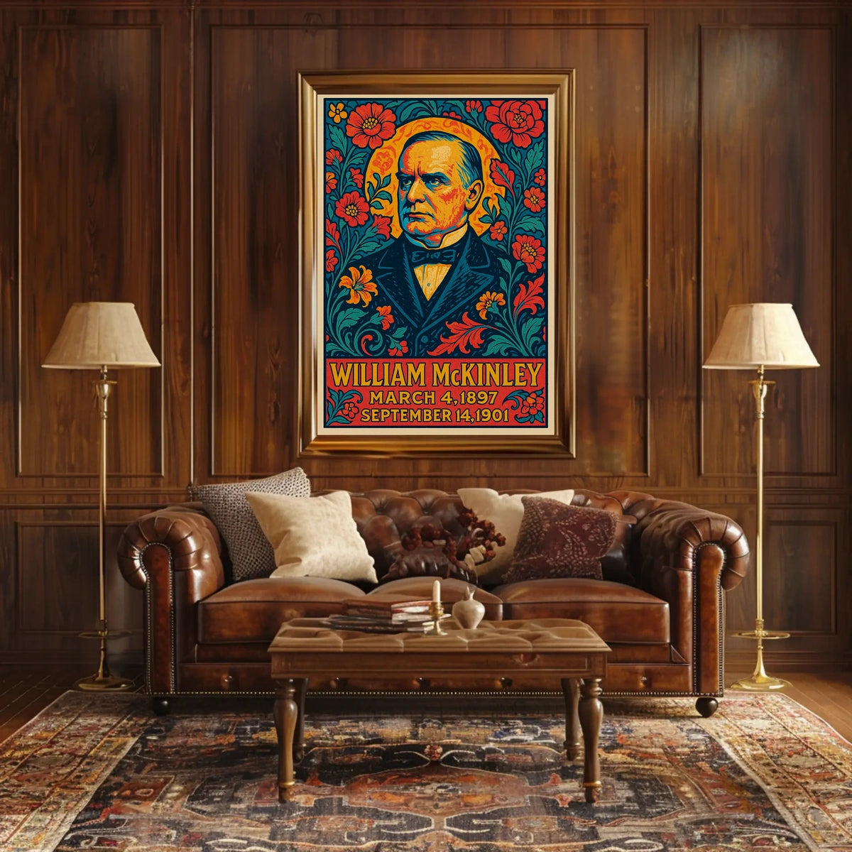 William McKinley Gift Vintage Presidential Tribute Poster