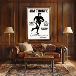Jim Thorpe Poster Celebrating Thorpe Legacy and Heritage