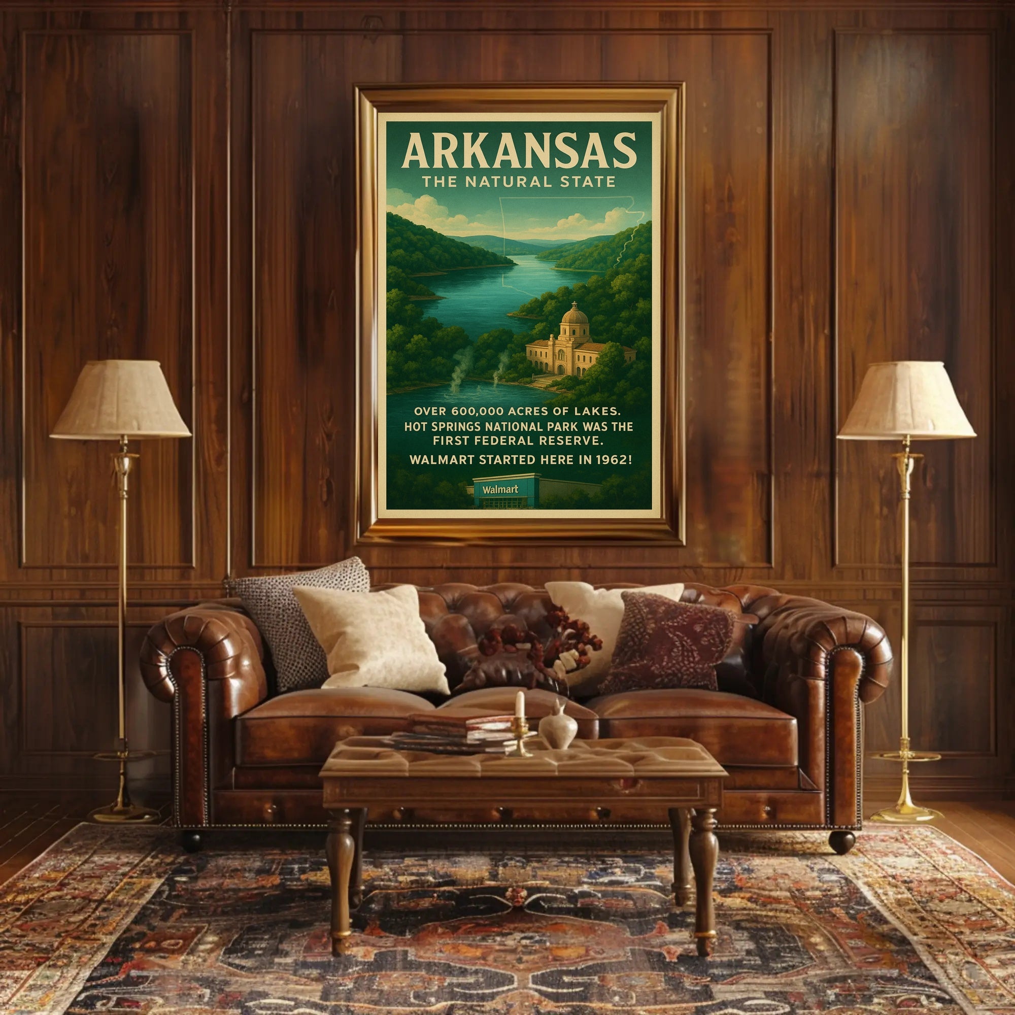 Arkansas The Natural State Poster