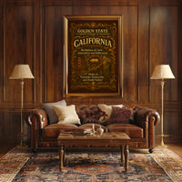 California The Golden State Poster