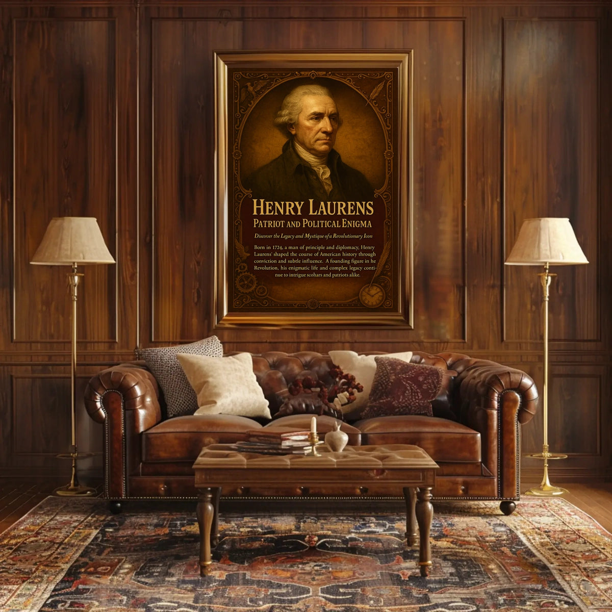 Henry Laurens Patriot and Political Enigma Poster