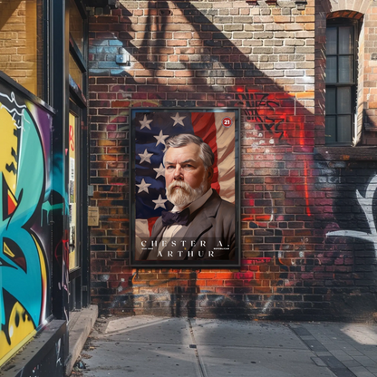 Chester A. Arthur 21st President Of The United States Portrait