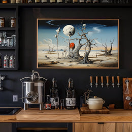 Surreal Dreamscape with Floating Spheres Fantasy or Mythology Poster