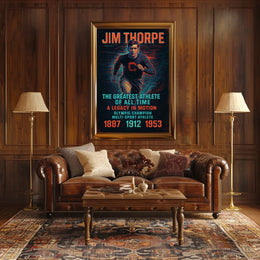 A Legacy in Motion Celebrating the Greatest Athlete Jim Thorpe Poster