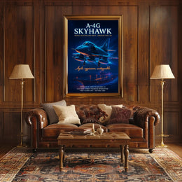 A-4G Skyhawk Cold War Military Recruitment Poster