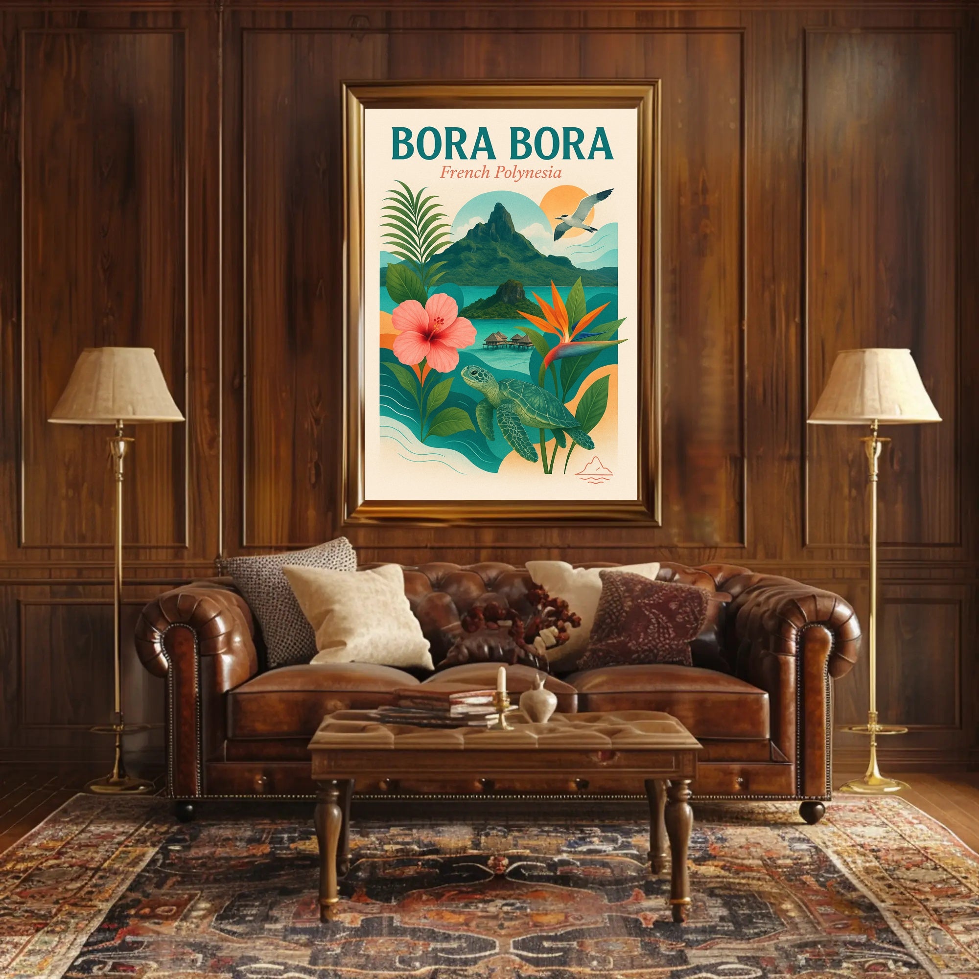 Bora Bora Idyllic Escape Travel Poster PosterGoat