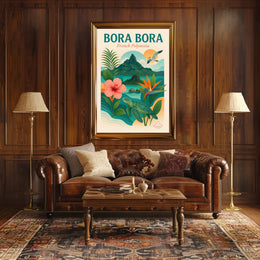 Bora Bora Idyllic Escape Travel Poster PosterGoat