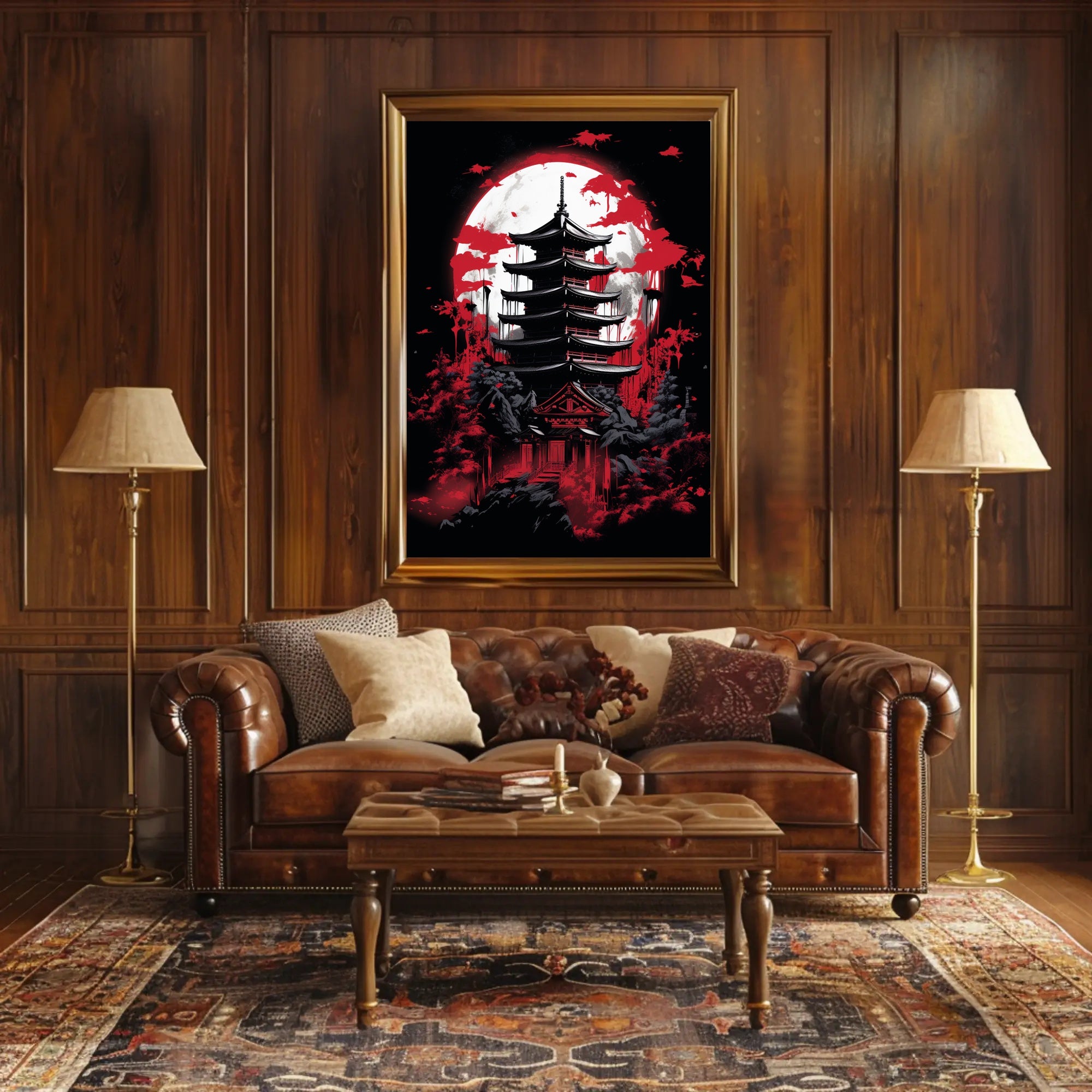 Moonlit Pagoda Poster