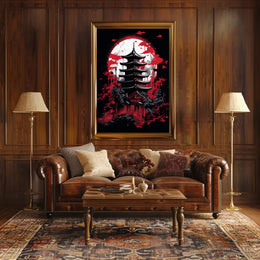 Moonlit Pagoda Poster