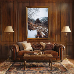 Winter Mountain Retreat Poster