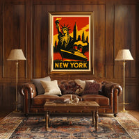 New York City Iconic Landmarks Poster