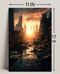 Post-Apocalyptic Sunrise Poster