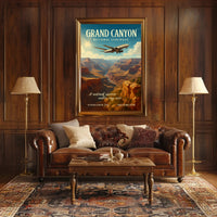Grand Canyon Adventure Vintage Travel Poster PosterGoat