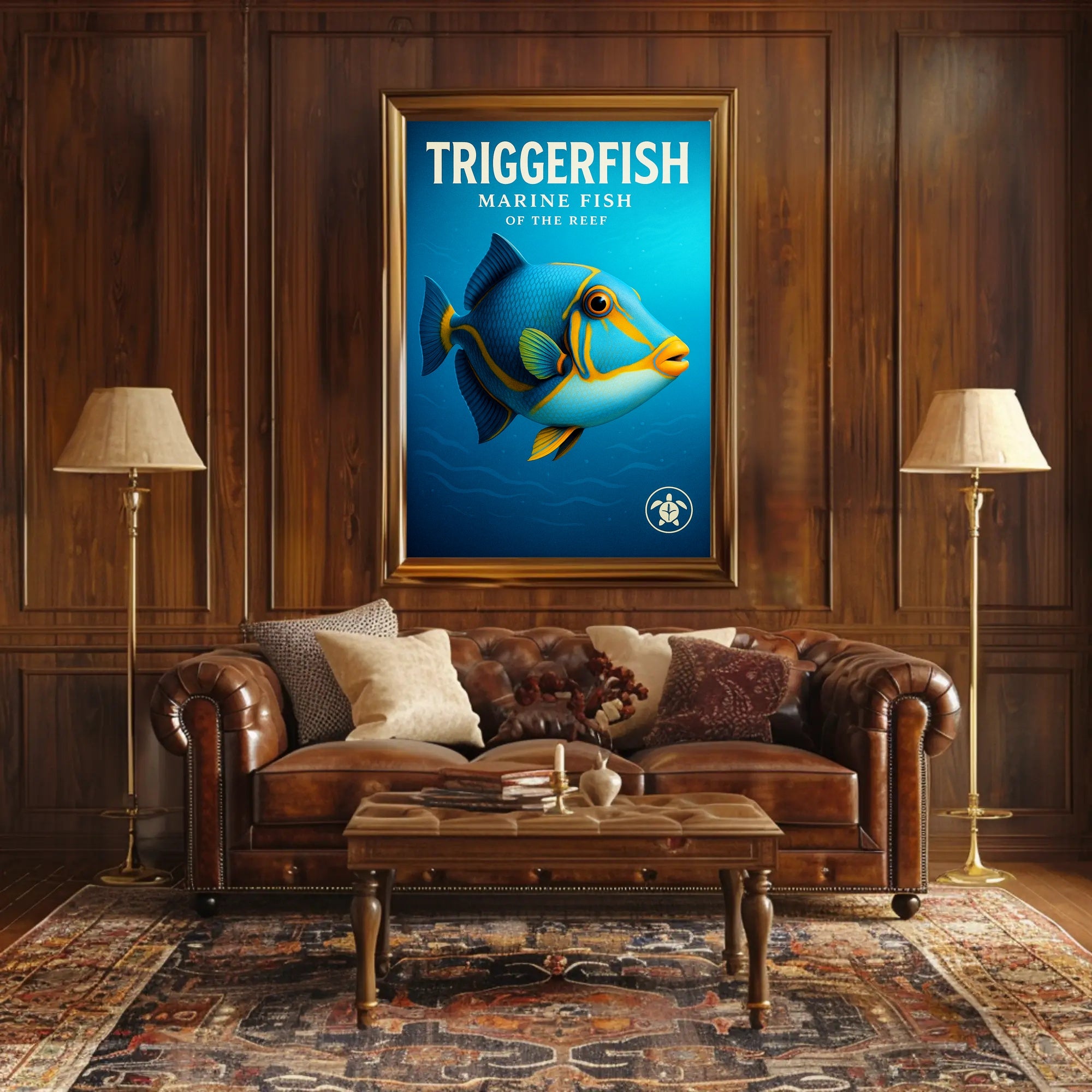 Triggerfish Marine Fish of the Reef Poster PosterGoat