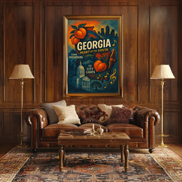 Georgia Heart Of The South Poster