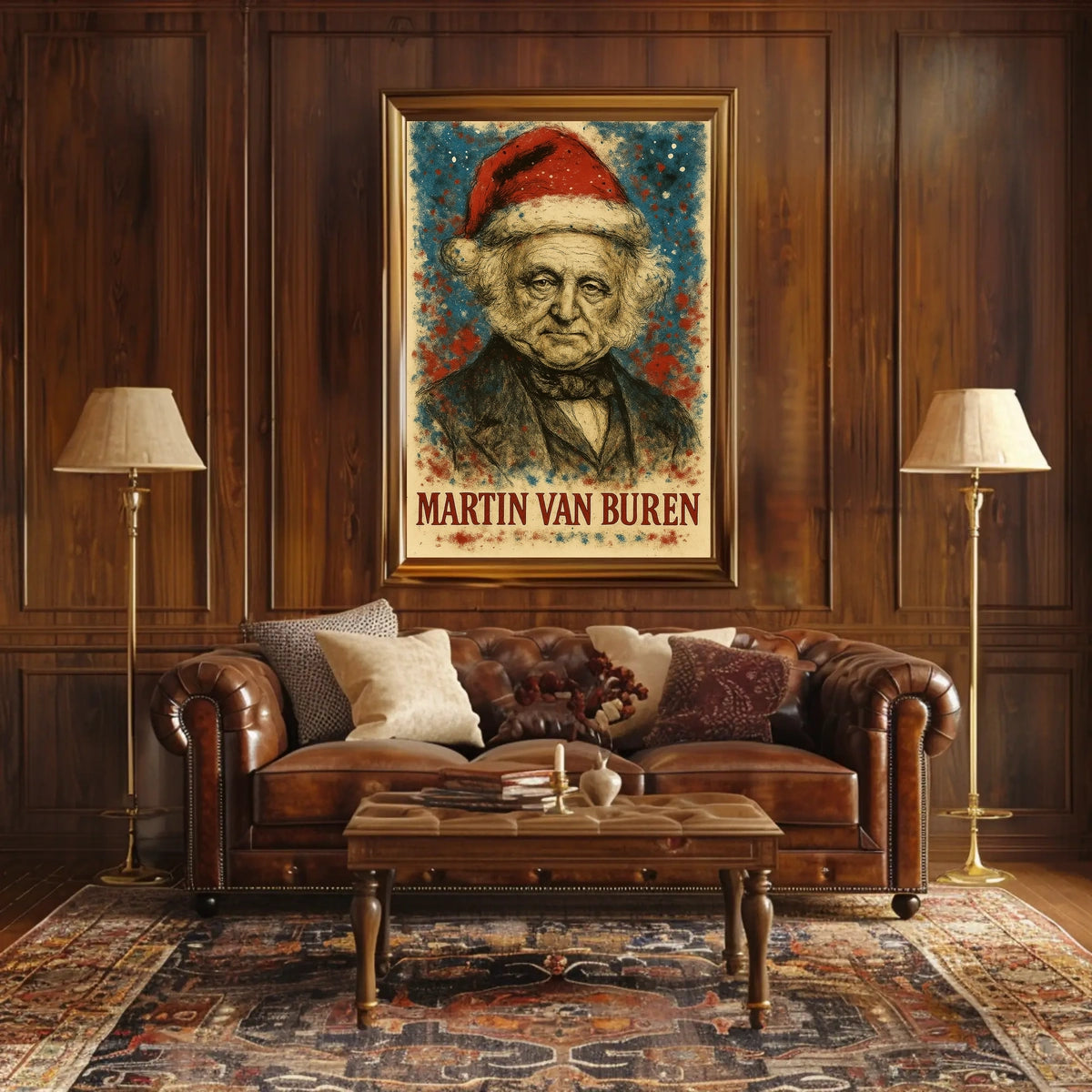 Martin Van Buren 8th President of the United States Christmas SeriesPoster
