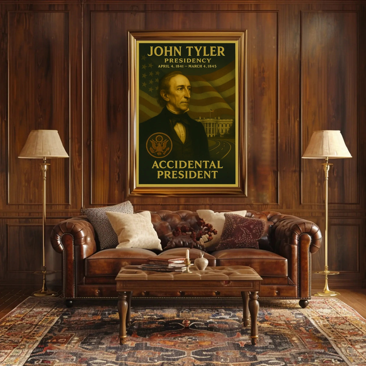 Accidental President John Tyler Historical or Presidential Poster